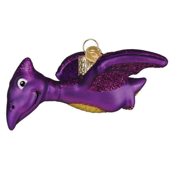 Old World Christmas A-Roarable Pterodactyl Blown Glass Ornament