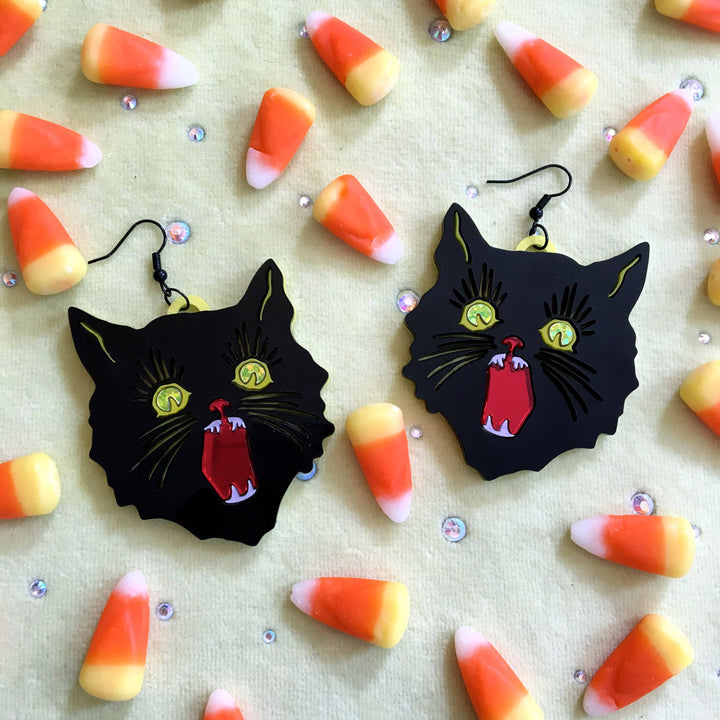 Scaredy Cat Statement Earrings