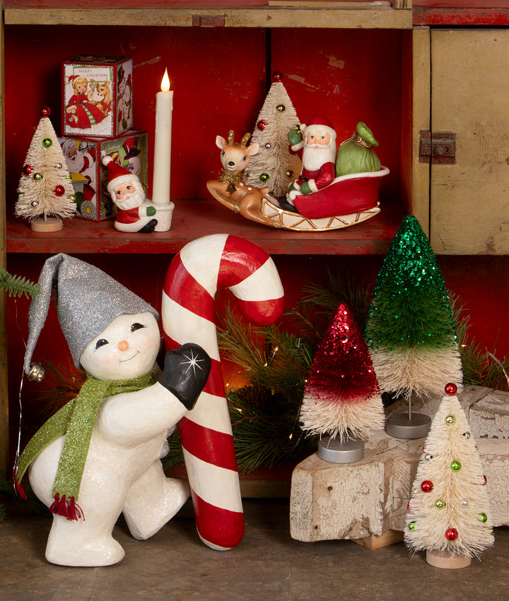 Rocking Santa in Sleigh by Bethany Lowe Designs, image 3