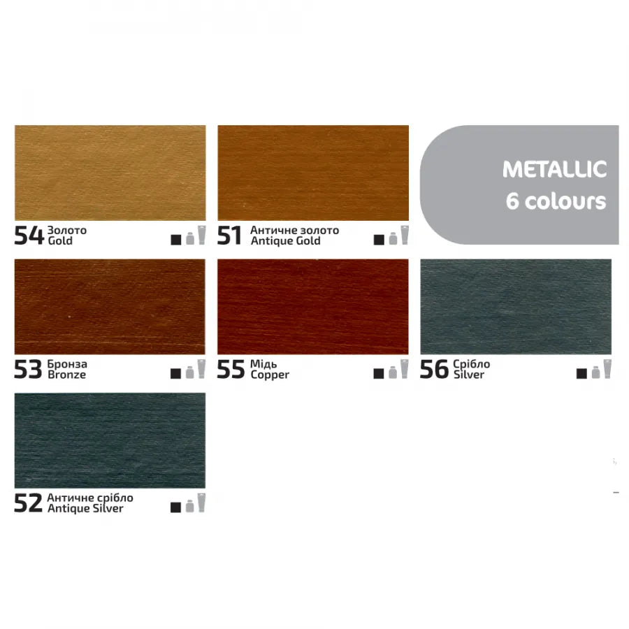 Rosa Talent Acrylic for Decor. 51 Antique Gold. Metallic. 0.68 oz.