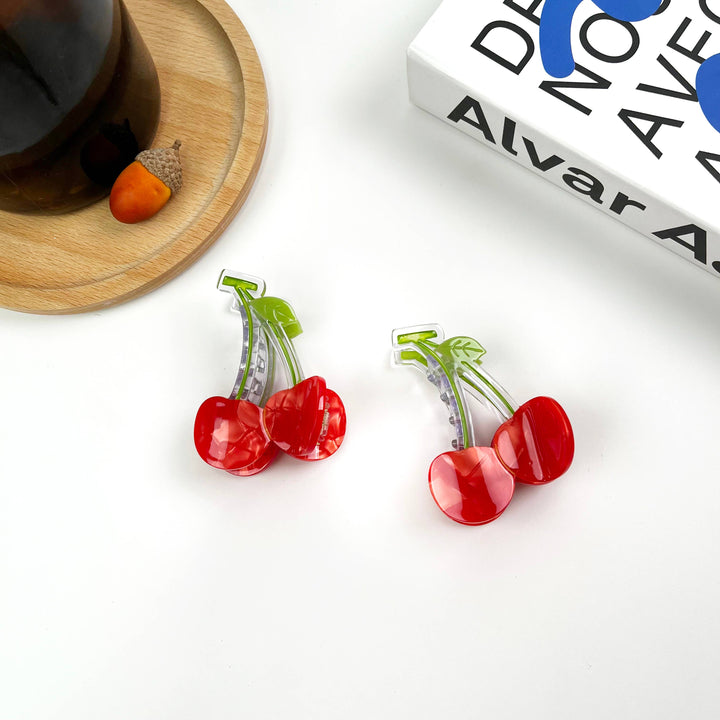 Cherry Claw Clips Acetate Fruit Hair Clip