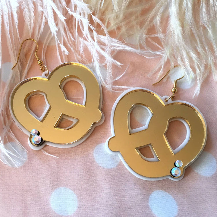 Mirrored Pretzel Earrings