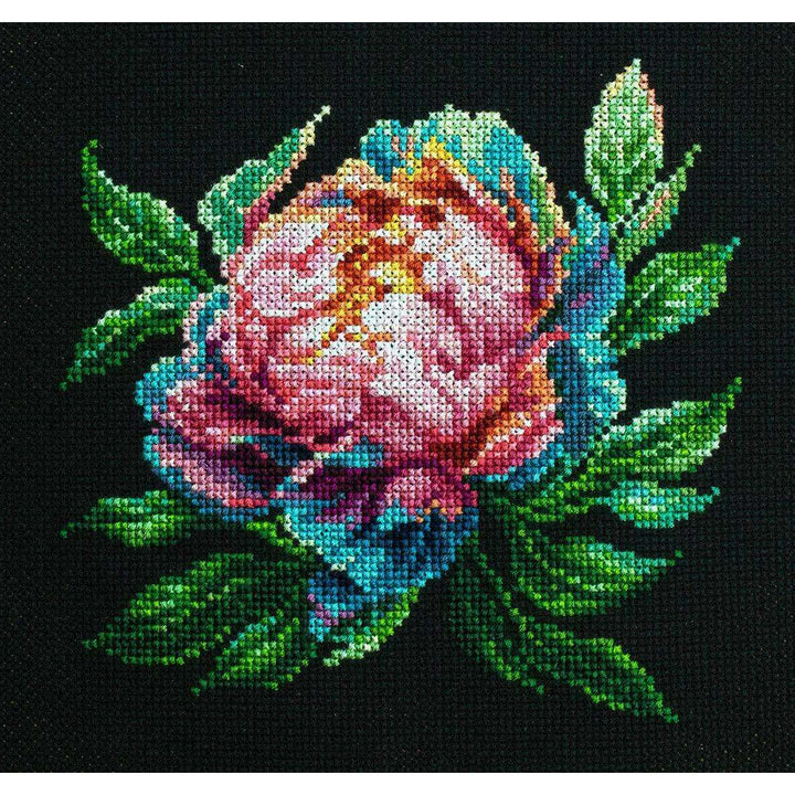 Abalone Pearl Peony BC203l Counted Cross-Stitch Kit