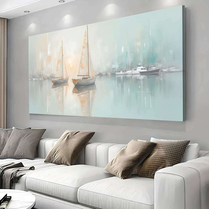 Abstract Pier and Dock Wall Art