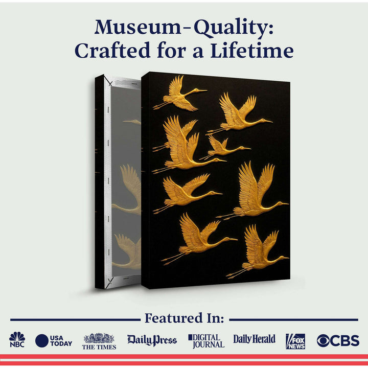 Abstract Sandhill Cranes Wall Art