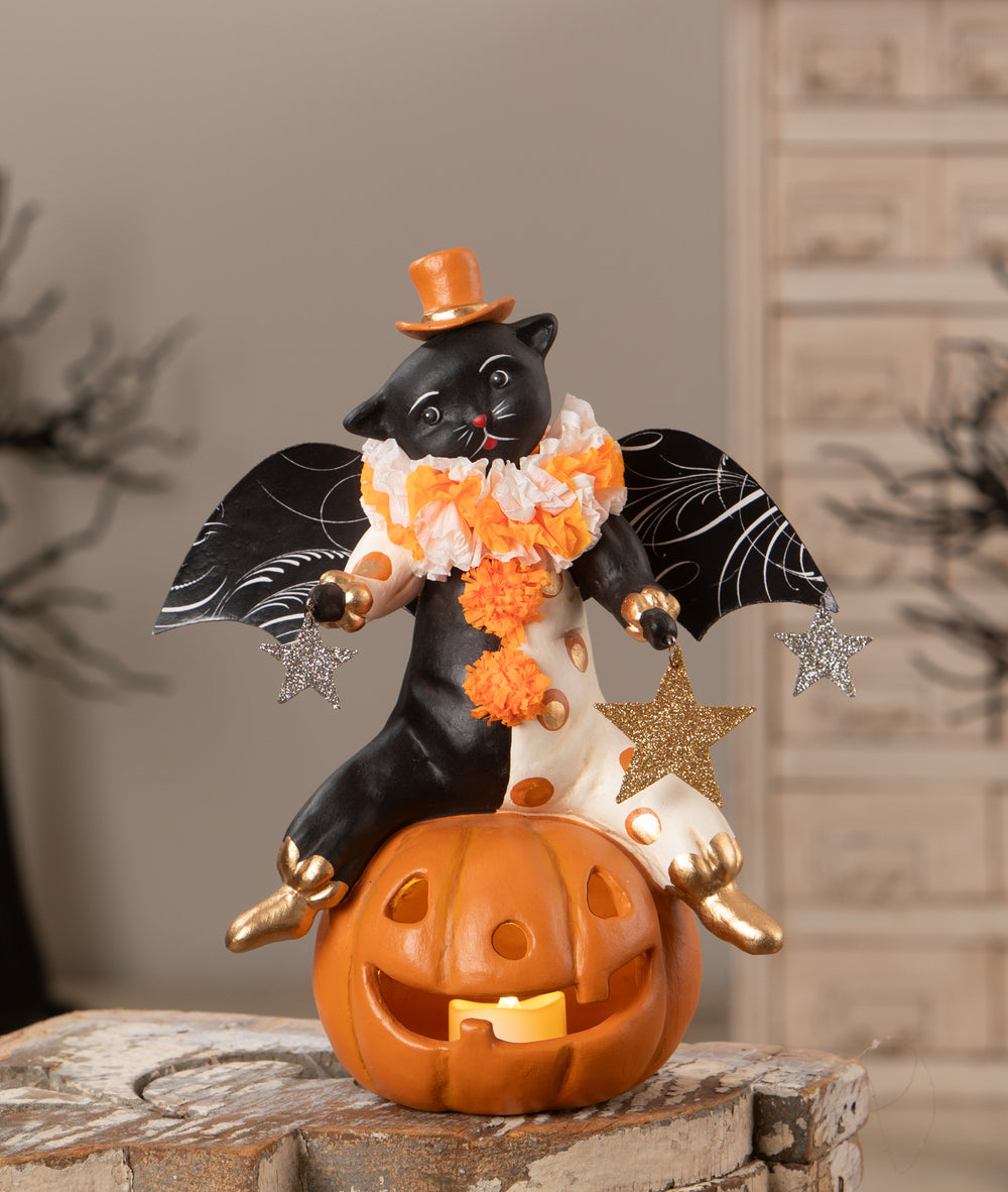 Clowning Cat on Jack by Bethany Lowe Designs, image 2