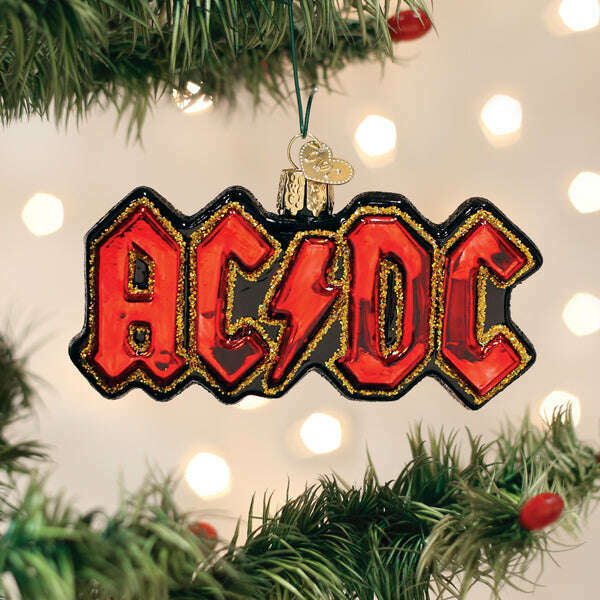 Old World Christmas AC/DC Blown Glass Ornament