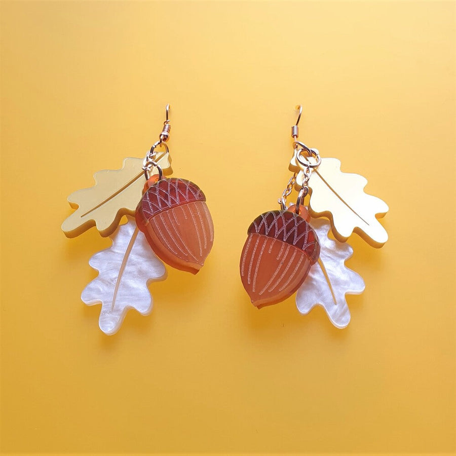 Acorn Charm Earrings by Cherryloco Jewellery