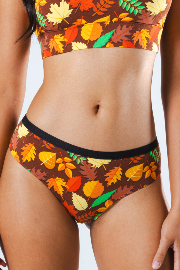 The Acorn Hoard | Fall Leaves Cheeky Underwear