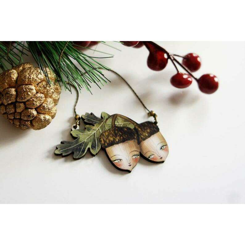 Acorns Brooch by Laliblue - Quirks!