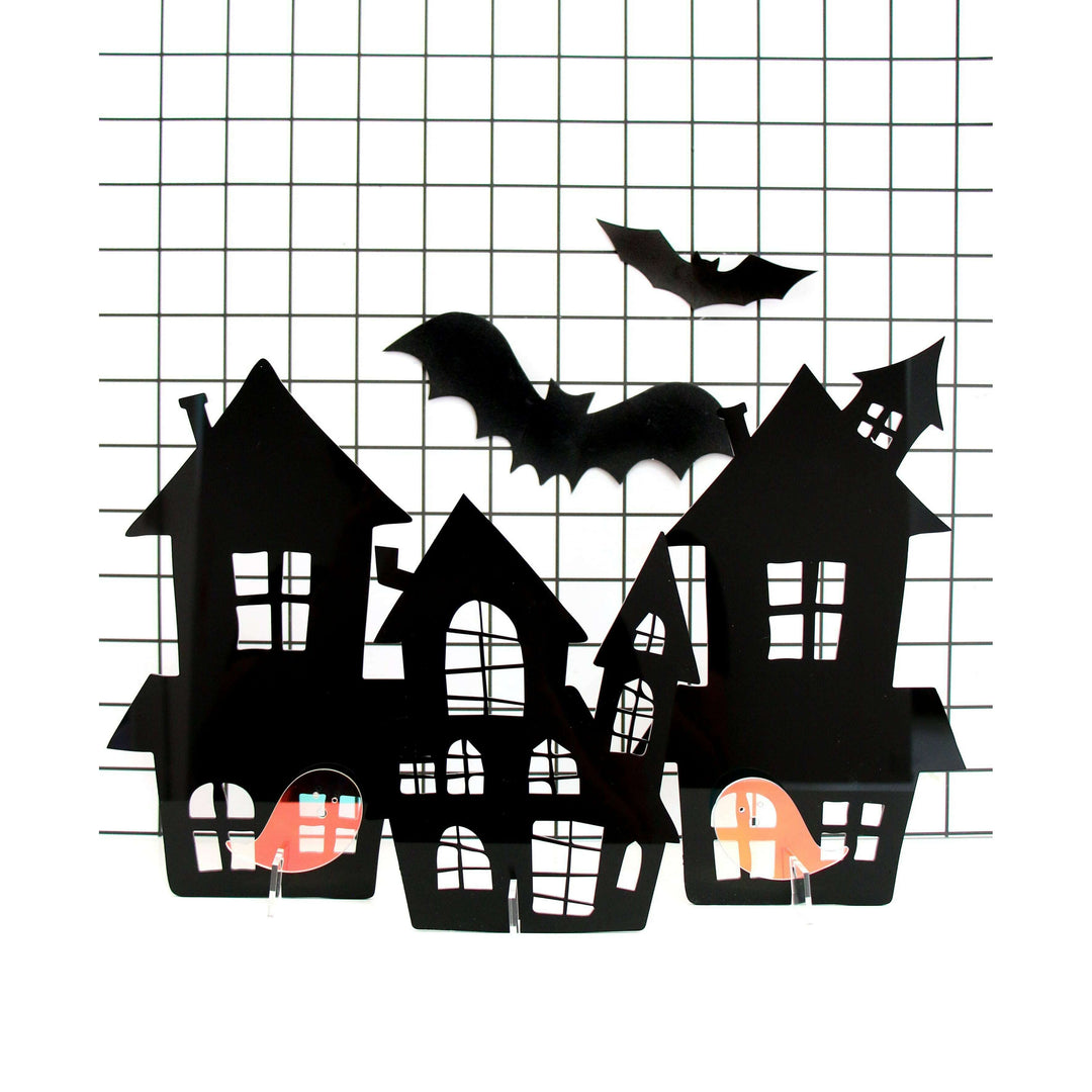 Acrylic Haunted House Set  - Black
