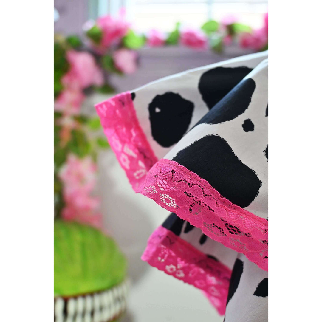Adelaide Mini Swing dress in Bessie Moo print
