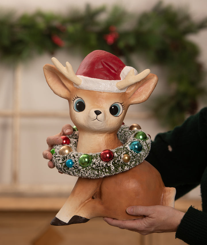 Large Twinkle Santa's Reindeer by Bethany Lowe Designs, image 4