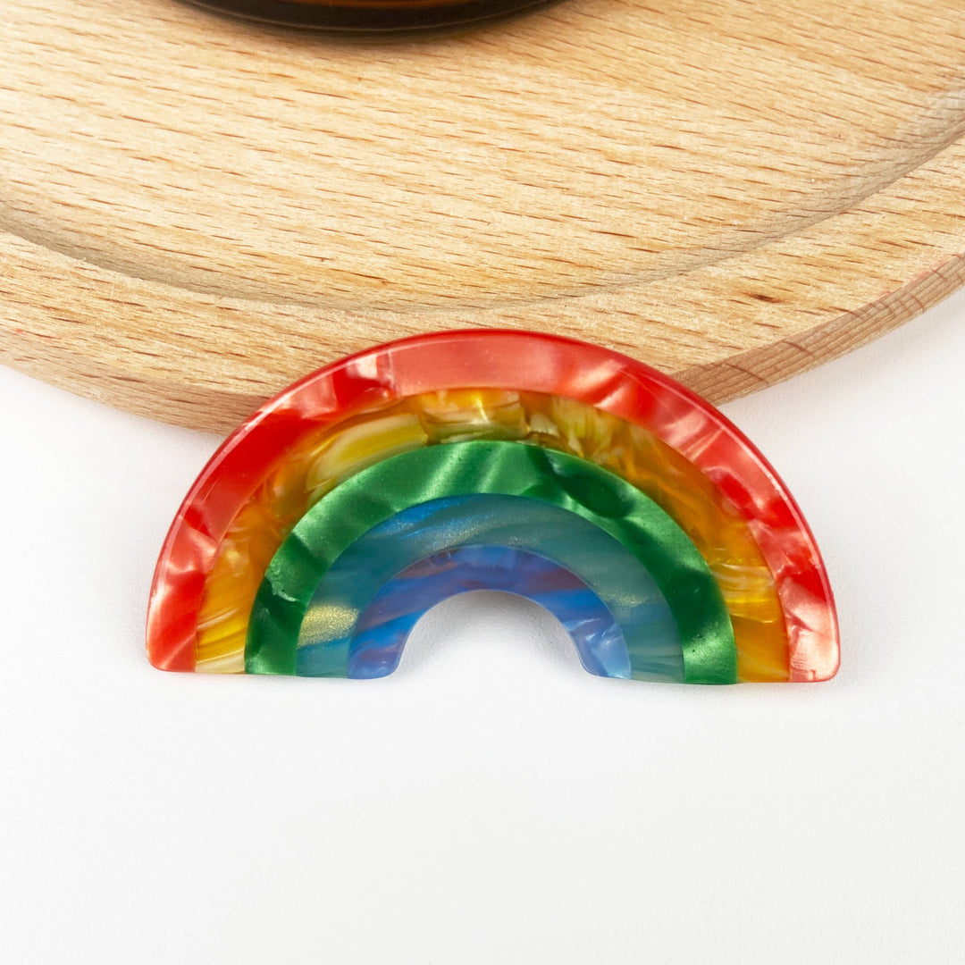 Rainbow Cute Acetate Hair Claw Clip