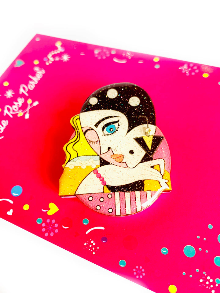 The Glamour Girl Brooch by Rosie Rose Parker