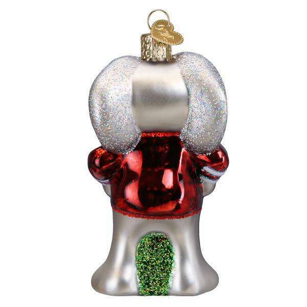 Old World Christmas Alabama Big Al Blown Glass Ornament