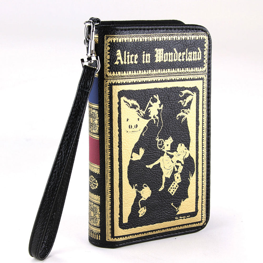 Alice In Wonderland Wallet In Vinyl by Book Bags