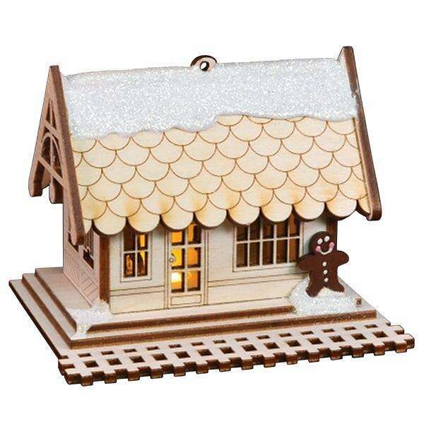 Old World Christmas All Aboard Train Depot Blown Glass Ornament
