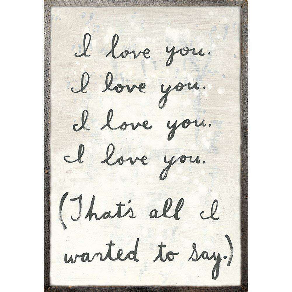 "All I Wanted" 24" x 36" Grey Wood Art Print - Quirks!
