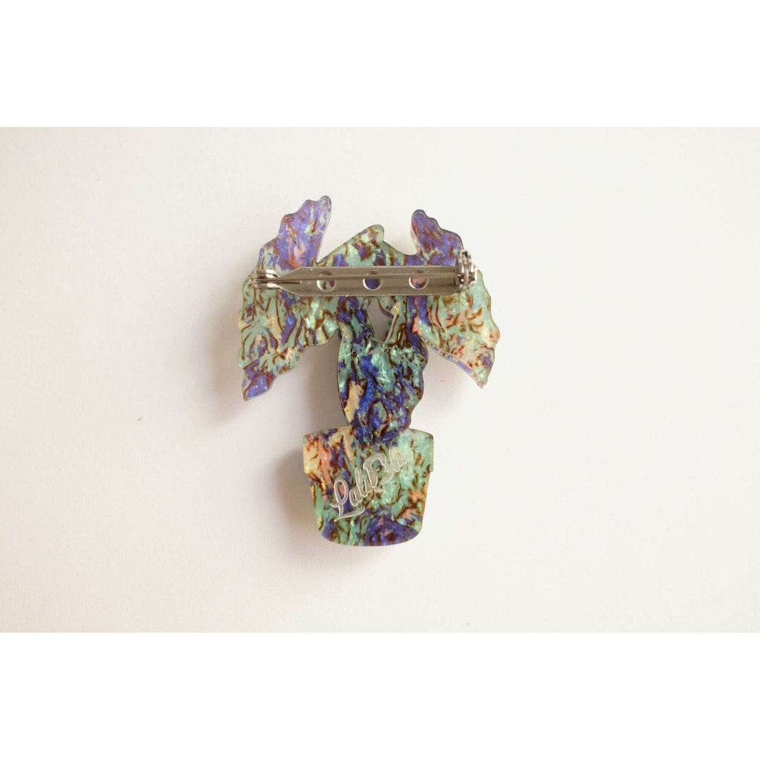 Alocasia Elephant Ear Plant Brooch – view 5