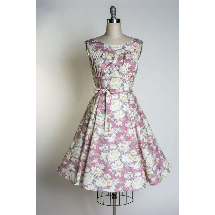 Amanda Dress - Huntington Gardens, Mauve*sale