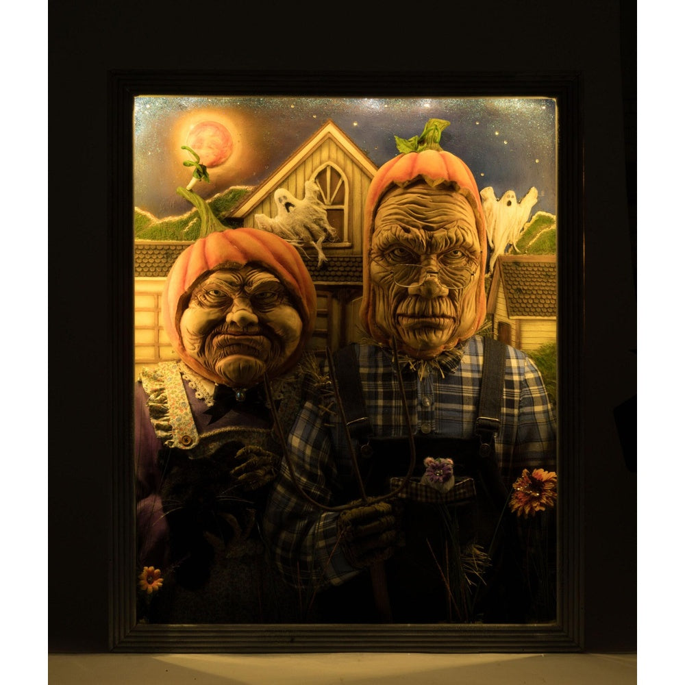 American Gothic Pumpkin Wall Piece by Katherine's Collection  3