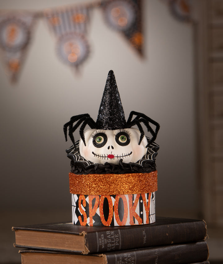 Mrs. Casperita on Box by Bethany Lowe Designs, halloween decor