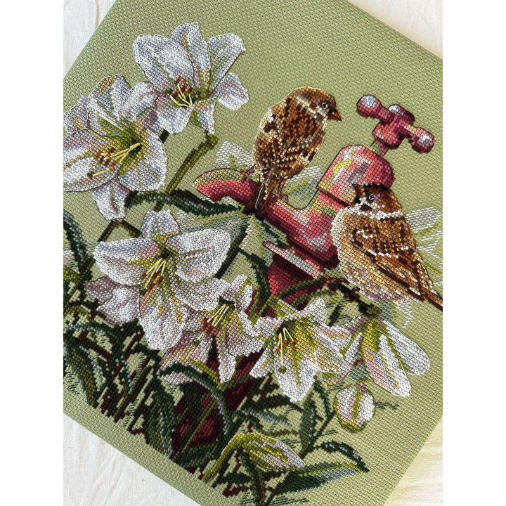 Among the Lilies K-229 Counted Cross-Stitch Kit