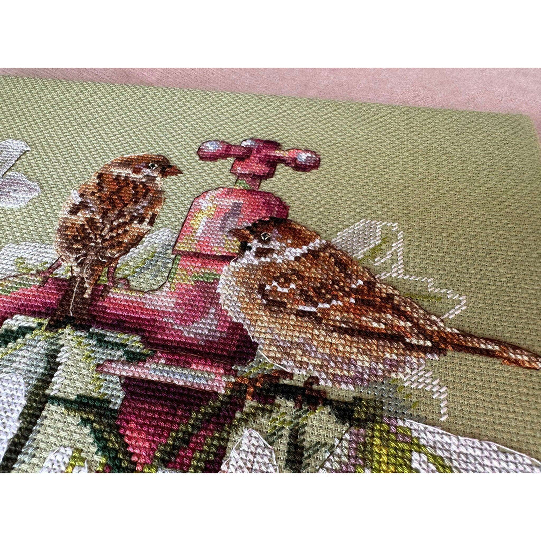Among the Lilies K-229 Counted Cross-Stitch Kit