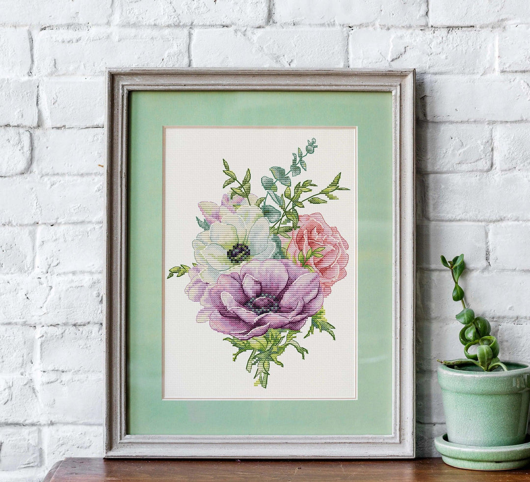 Anemone B7017L Counted Cross-Stitch Kit