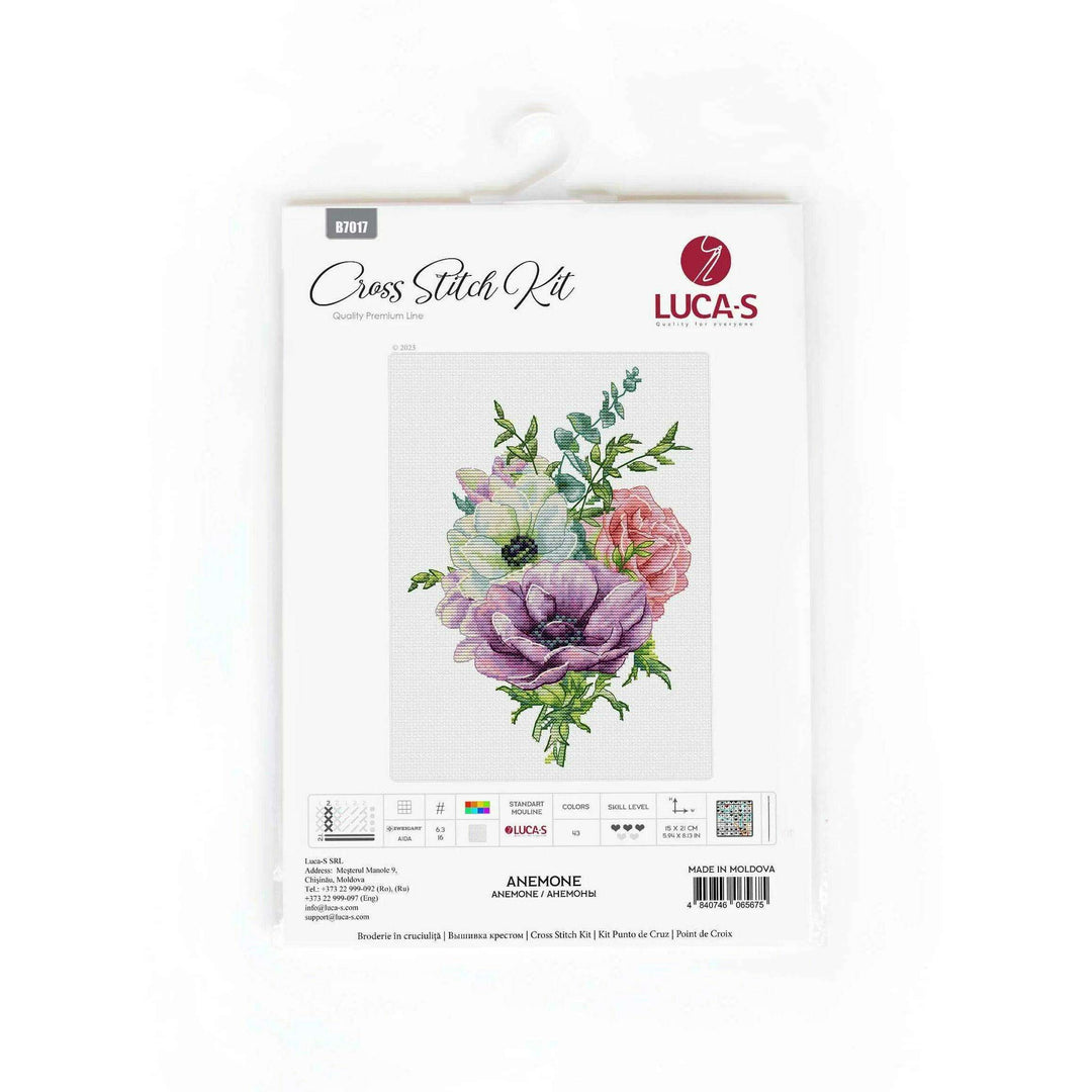 Anemone B7017L Counted Cross-Stitch Kit