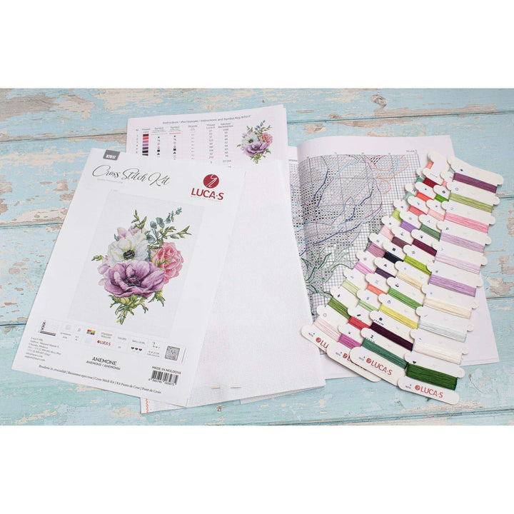 Anemone B7017L Counted Cross-Stitch Kit