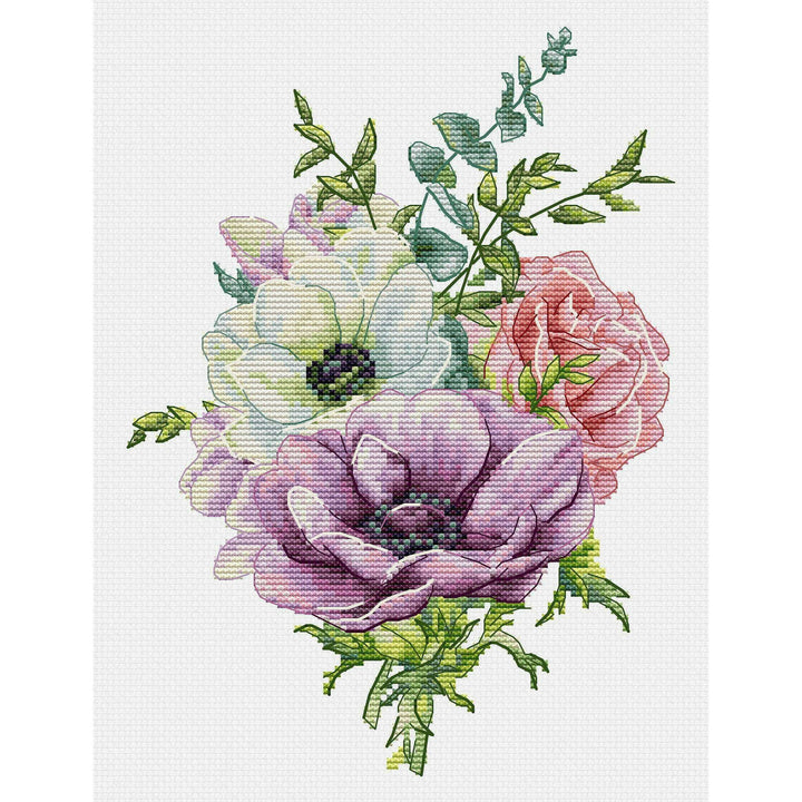Anemone B7017L Counted Cross-Stitch Kit