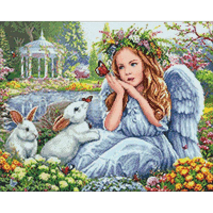 Angel in the Garden CS2485 18.9 x 14.9 inches Crafting Spark Diamond Painting Kit