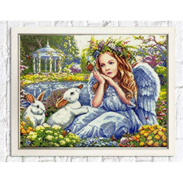 Angel in the Garden CS2485 18.9 x 14.9 inches Crafting Spark Diamond Painting Kit