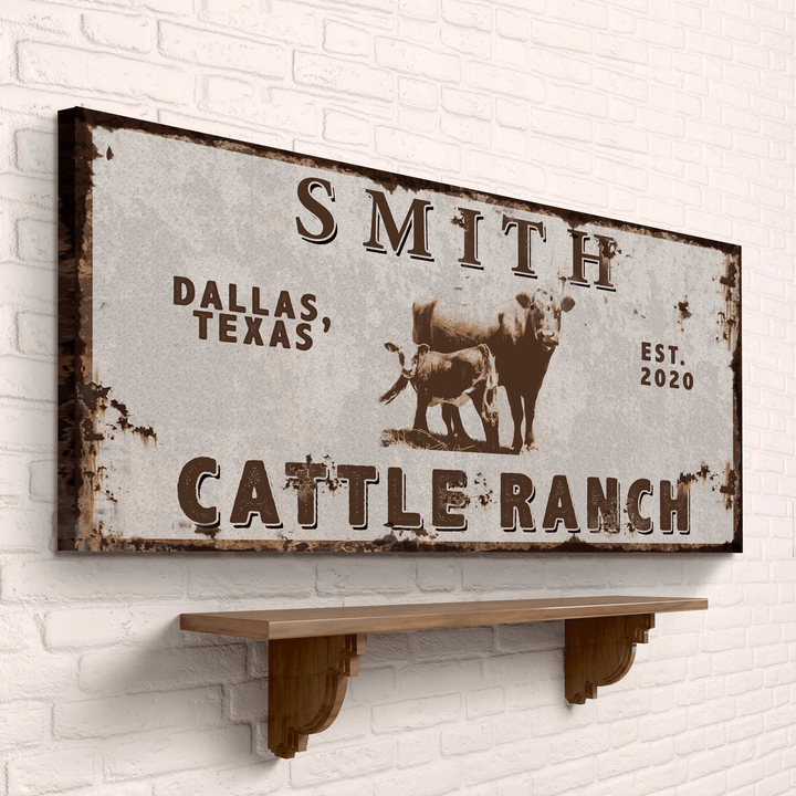 Angus Cattle Ranch Sign