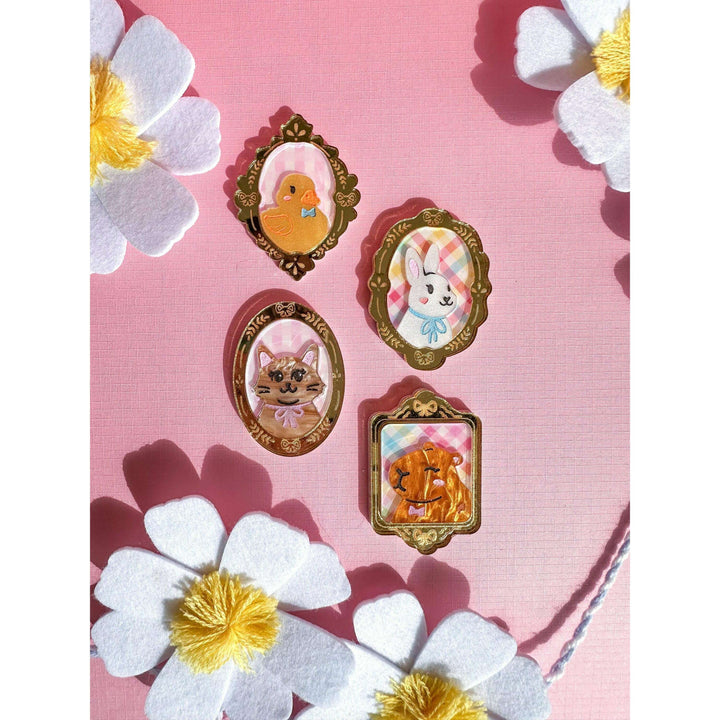 Animal Portraits Frame Magnet/Brooch