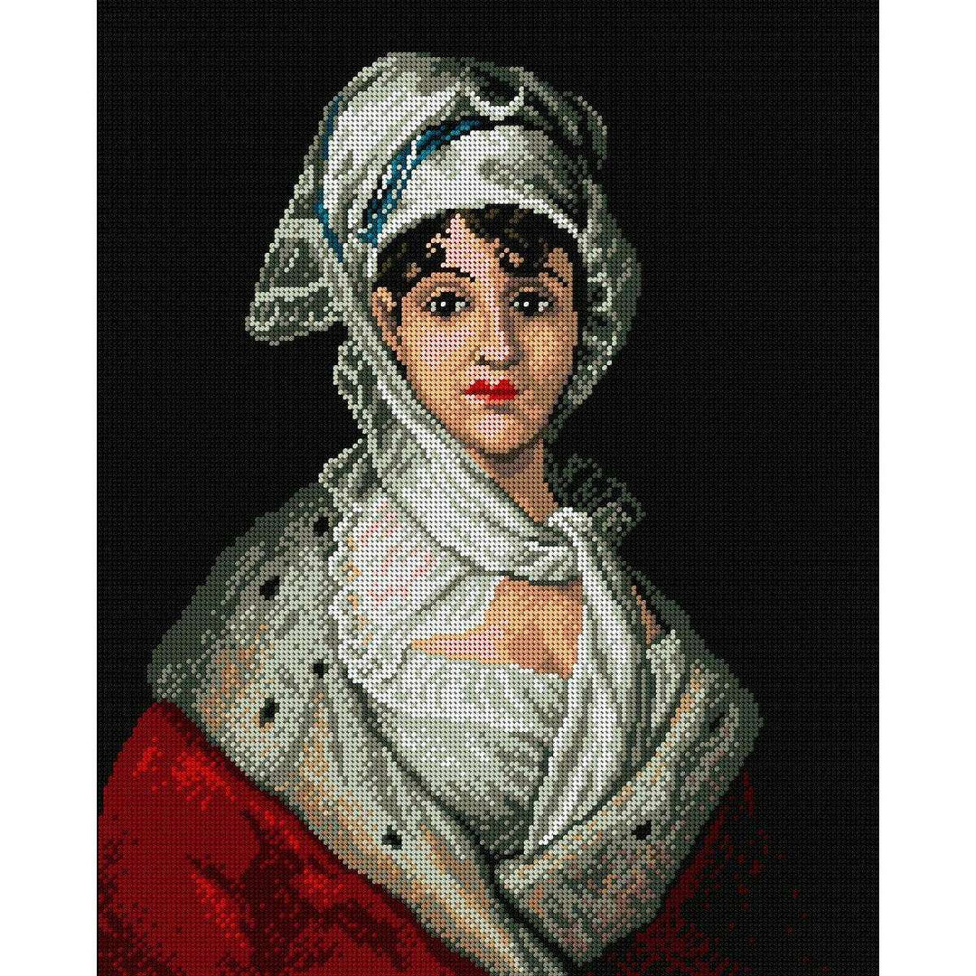 Antonia Zarate 1898M Needlepoint canvas for halfstitch without yarn