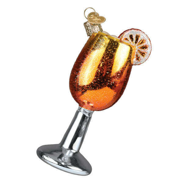 Old World Christmas Aperol Spritz Blown Glass Ornament