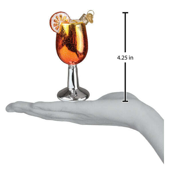 Old World Christmas Aperol Spritz Blown Glass Ornament