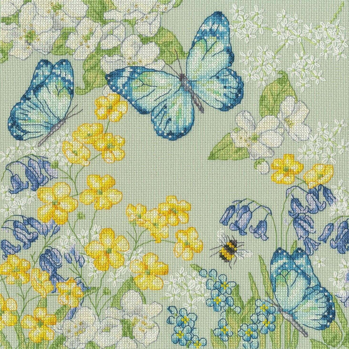 Aquamarine Meadow XKTB14 Counted Cross Stitch Kit