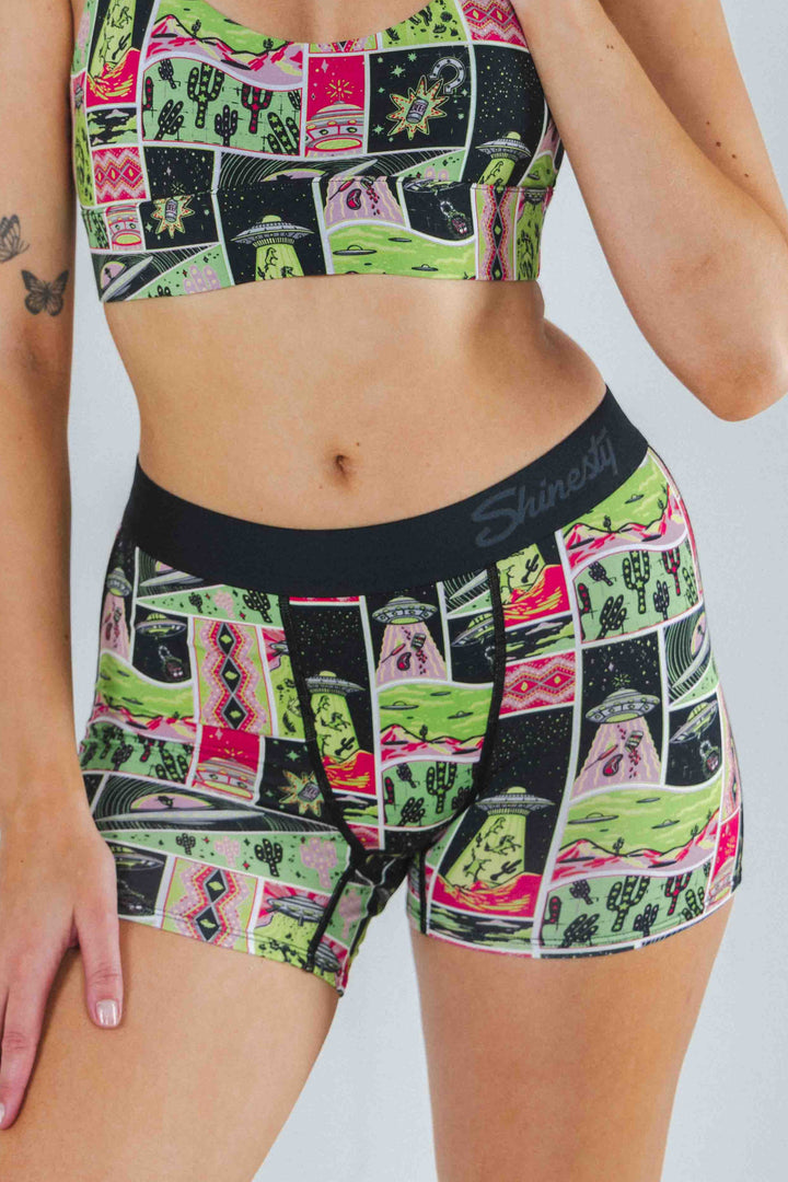 The Area 51 | Retro-Futuristic Alien Women’s Boxers