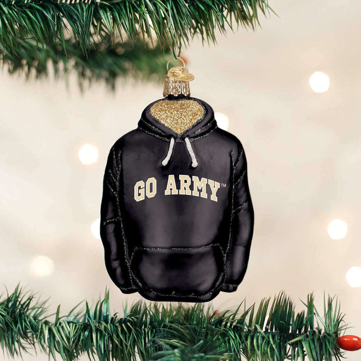 Old World Christmas Army Hoodie Blown Glass Ornament