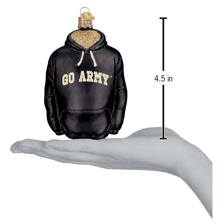 Old World Christmas Army Hoodie Blown Glass Ornament