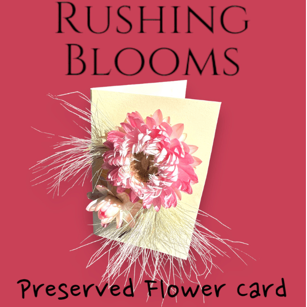 Art-o-mat - Rushing Blooms Dried Floral Mini Card - Quirks!