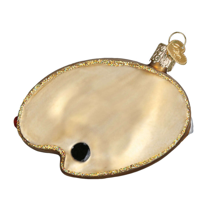 Old World Christmas Artist's Palette Blown Glass Ornament