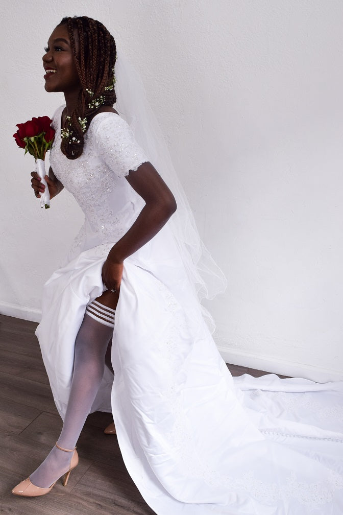 Bridal Ashley Thigh-Highs. Petite to Plus Size