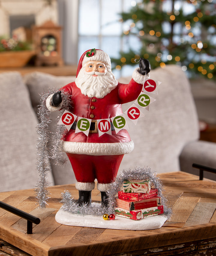 Deck the Halls Santa by Bethany Lowe Designs, image 4