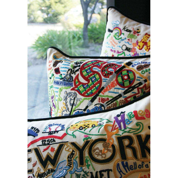 Austin Hand-Embroidered Pillow - Quirks!