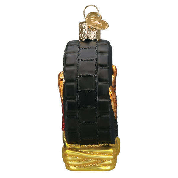 Old World Christmas Auto Mechanic Blown Glass Ornament